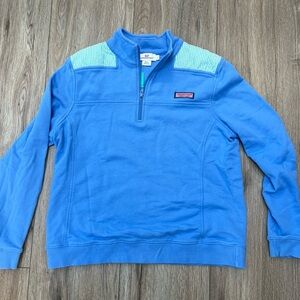 Vineyard Vines Men's Light Blue Zip-Up Sweater